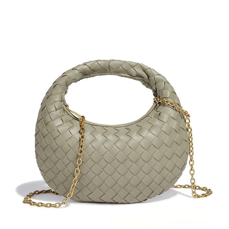 Trendy Hand-Woven Crescent Underarm Handbag 6W10BBG1392