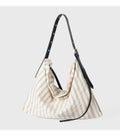 Trendy Striped Print Large Capacity Shoulder Bag 6W10BBG1366
