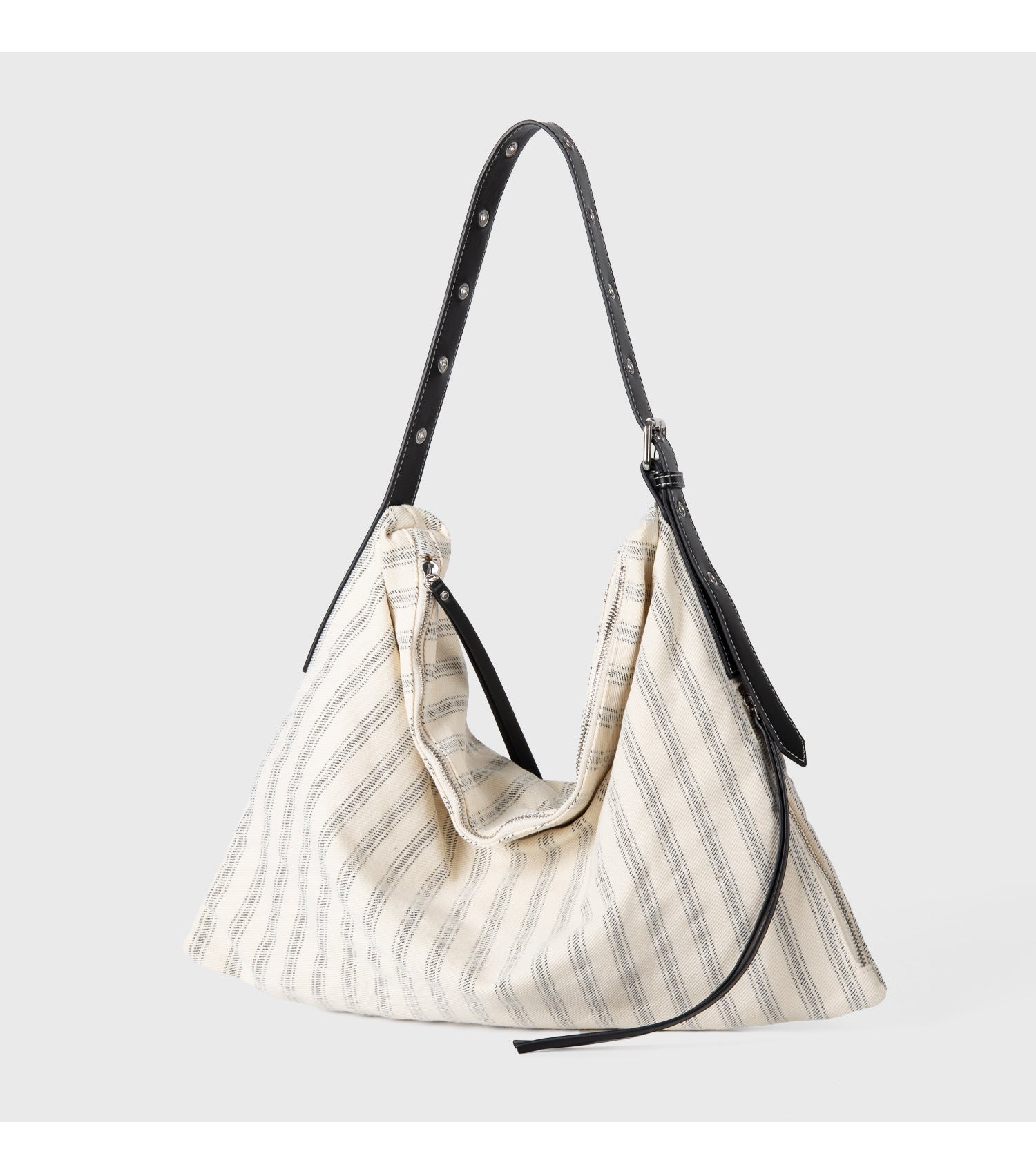 Trendy Striped Print Large Capacity Shoulder Bag 6W10BBG1366