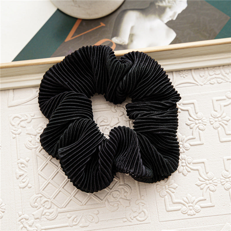 Simple Christmas Plaid Velvet Hair Scrunchie 6W6HSR438