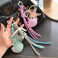 Ocean Element Starfish Shell Pendant Keychain 6W10BBC373