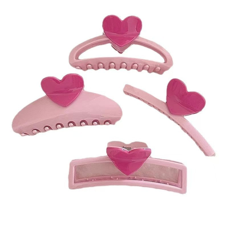 Heart Hair Claw Clip - DippedShop Wholesale - #1811