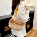 Cute Deer Pattern Flush Portable Shoulder Bag 6W10BBG1924
