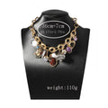Vintage Exaggerated Tassel Pendant Choker Necklace 6W6JNC622