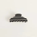 Trendy Color Contrast Striped Acetate Hair Claw 8AS6HCP254T