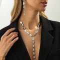 Chunky Statement Y Necklace - DippedShop Wholesale - #3171