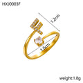 Simple Gold Plated Rhinestone - DippedShop Wholesale - #1267