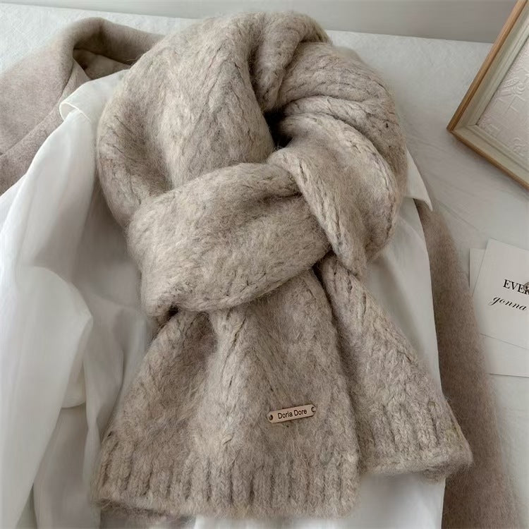 Solid Color Knit Scarves - DippedShop Wholesale - #4995