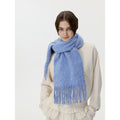 Versatile Solid Color Tassel Warm Scarf 6W6NSW253