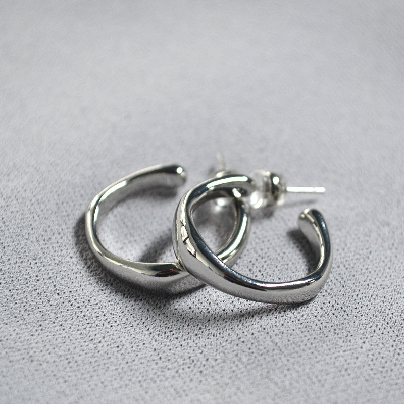 Irregular C-Shape Earrings - DippedShop Wholesale - #2531