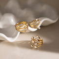 Chic Gold Cubic Zirconia Geome - DippedShop Wholesale - #9715