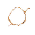 Gold Plated Beaded Bracelet - DippedShop Wholesale - #4643