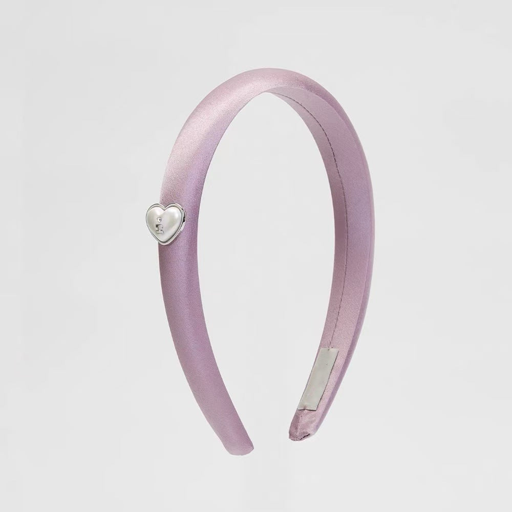 Minimalist Solid Color Love Heart Thin Headband MK2SPM6W6HBD46
