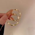 Minimalist Gold Plated Geometric Stud Earrings 6W6JER703