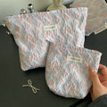 Fresh Floral Jacquard Portable Makeup Bag MK2BW6W10BOB383