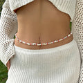 Boho Natural Stone Beaded Chain Waist Chain 8ZA6JBC87T