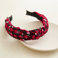 Christmas Plaid Snowflake Print Knotted Headband 6W6HBD359