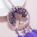 Amethyst Tree Purple Feather Wall Hanging 6H7HLS225