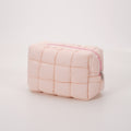 Simple Solid Color Quilted Shell Makeup Bag MK2BW6S10BOB94