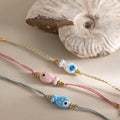Cute Fish Pendant Rope Bradided Bracelet 6W6JBR354