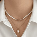 Gold Plated Pearl Choker - DippedShop Wholesale - #7763