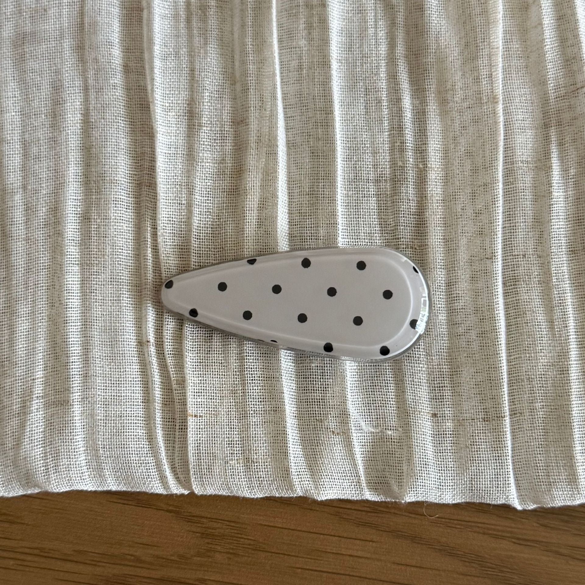 Cute Polka Dots Droplet Acetate Hair Clip 8AS6HCP362L