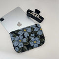 Flower Embossed Large Capacity Makeup Bag MK2BW6W10BOB406