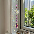 Christmas Snowflake Crystal Suncatcher Wind Chime 6H7HLS142