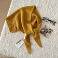 Trendy Solid Color Knit Headscraf Triangle Scarf 6W6NSC91