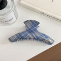 Plaid Color Block Hair Claw - DippedShop Wholesale - #7795