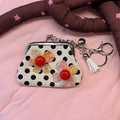 Floral Polka Dot Coin Purse - DippedShop Wholesale - #0691