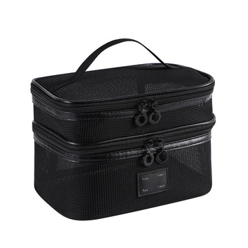 Solid Color Mesh Large Capacity Make Up Bags DP25C639