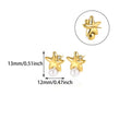 Gold Plated Star Stud Earrings - DippedShop Wholesale - #8499