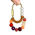 Beaded Heart Bag Charm - DippedShop Wholesale - #5395