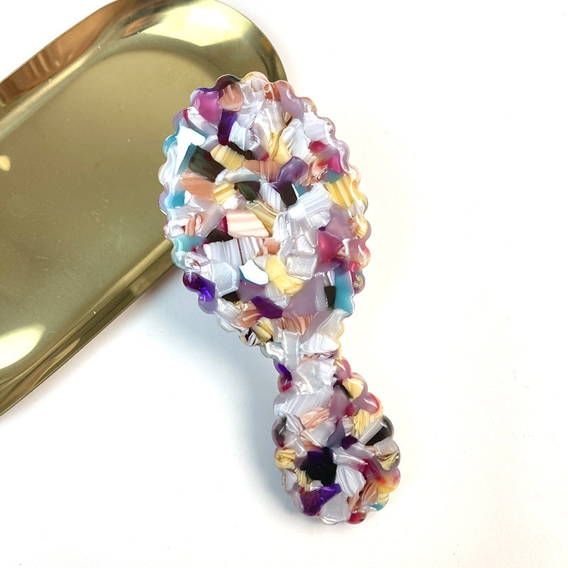Stylish Colorful Oval Acetate Air Cushion Combs MK2PPM6CT5CB27