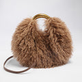 Trendy Fluffy Fur Solid Color Crossbody Bag 6W10BBG2401