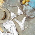 Solid Drawstring Swimwear - DippedShop Wholesale - #1571