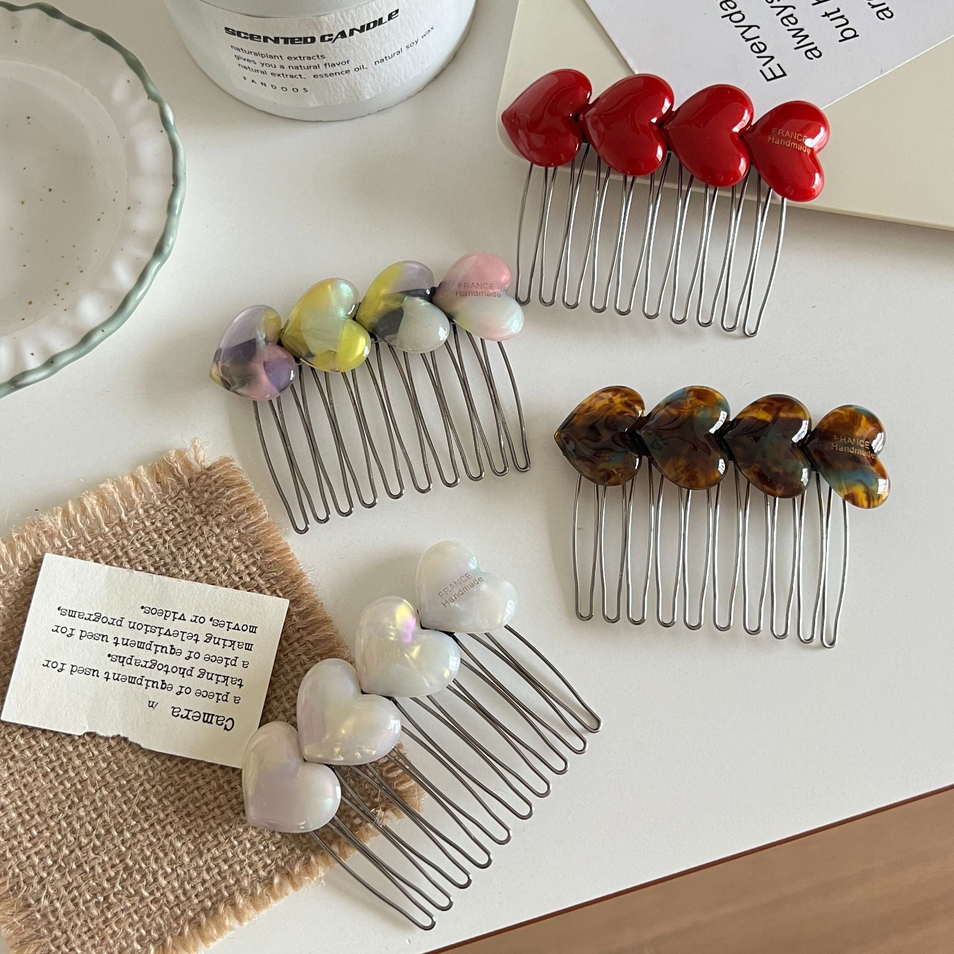 Heart-shaped Hair Comb Clip MK2MBEP6W6HPN13