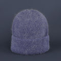 Simple Solid Warm Cuffed Ribbed Knit Beanie 6W6HAT687