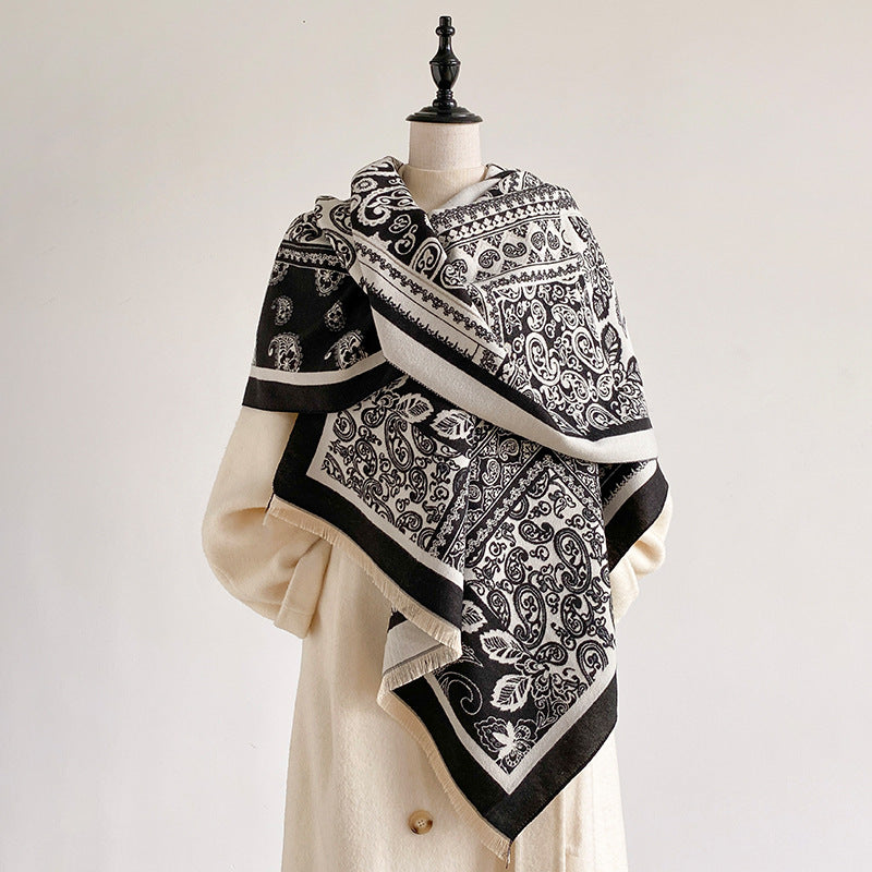 Paisley Print Shawl Scarf - DippedShop Wholesale - #5395