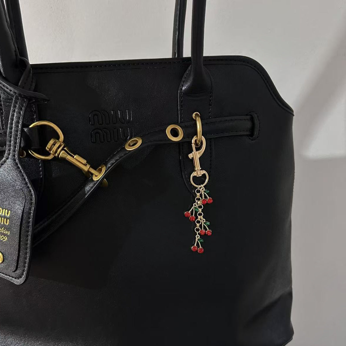 Crystal Cherry Bag Charm - DippedShop Wholesale - #1267
