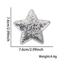 Exquisite Solid Color Sequin Star Hair Clip 8AS6HCP72L