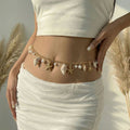 Simple Gold Plated Shell Starfish Waist Chain 8ZA6JBC86T