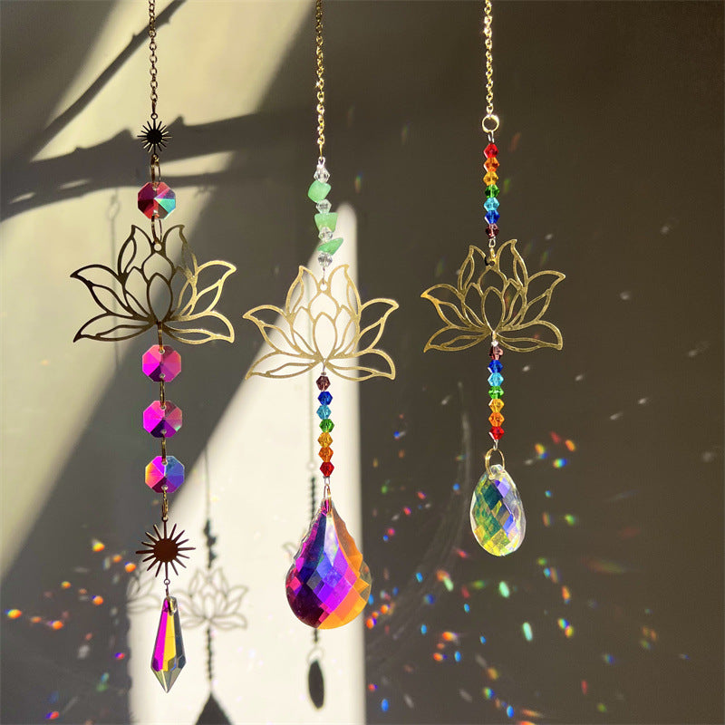 Hollow Out Lotus Suncatcher - DippedShop Wholesale - #1539