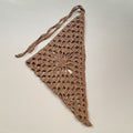 Minimalist Solid Color Crochet Bandana Headscarf MK2BK6W6HHS09