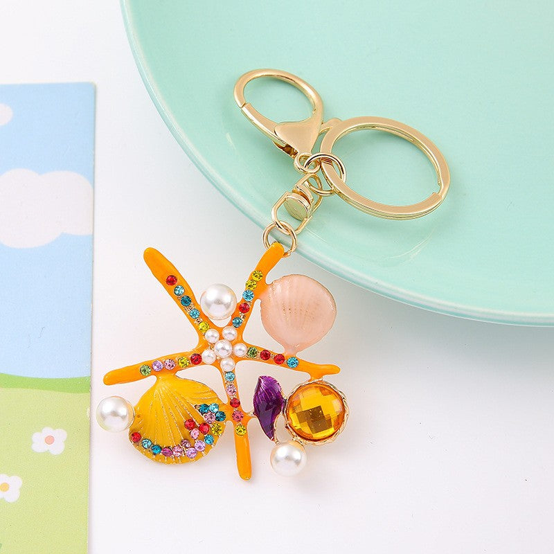 Funny Rhinestones Dolphin Pendant Keychain Bag Charm 6W10BBC632