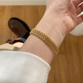 Trendy Gold Plated Mesh Chain - DippedShop Wholesale - #7411