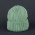 Simple Solid Warm Cuffed Ribbed Knit Beanie 6W6HAT687
