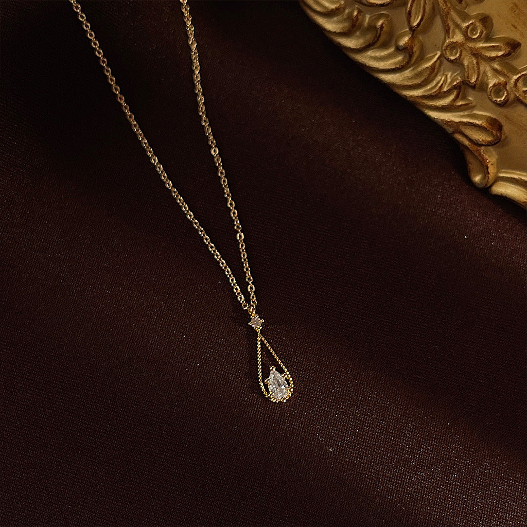 Minimalist Teardrop CZ Choker - DippedShop Wholesale - #1779