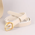 Trendy Solid Color Adjustable Leather Waist Belt 6W6JBT149